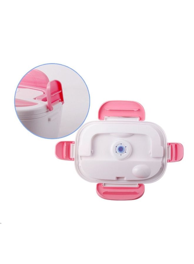 NIBEMINENT Double Insulation Food Warmer Lunch Box Pink/White 160x160x195mm  - Image 4