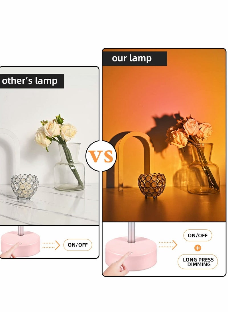 كابتن تيك Sunset Lamp Projection, Dimmable 180 °Rotation Warm Romantic Stars Moon Night Light for Living Room Bedroom Background Decoration, Photo Video Vlog Live Streaming(White, Moon) - Image 2