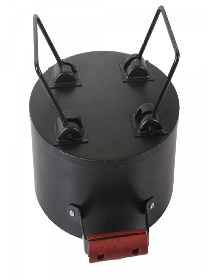 AL SANIDI شواية فحم للرحلات، شواية فحم محمولة، لون أسود، مقاس 28*13 سم - Image 4