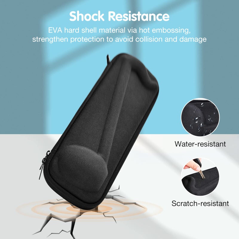 ProCase Carrying Case for Otamatone Japanese Electronic Musical Instrument Portable Synthesizer, Storage Organizer Holder for Kids Child Regular Size Instrument Music Toy Accessories -Black - Image 5