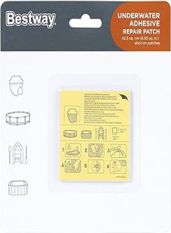 Bestway Bestway Underwater Adhesive Repair Patch 6.5cm x 6.5cm 