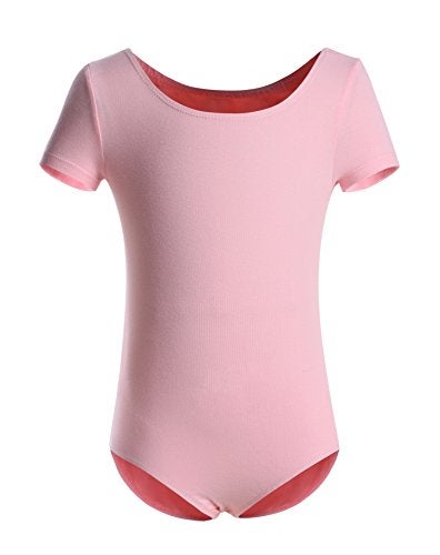 DANSHOW Girls Short Sleeve Leotard with Skirt Kids Dance Ballet Tutu Dresses(3027-L-08) - Image 2