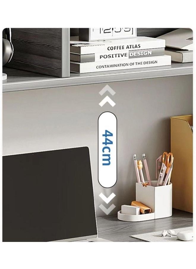 NKX - Multifunctional Computer Table 140 cm And Office Desk With 2 Layer Book Shelf - Image 1