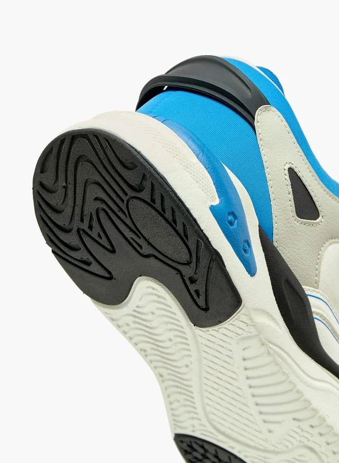 كابا Mens Panelled Lace-Up Sports Shoes