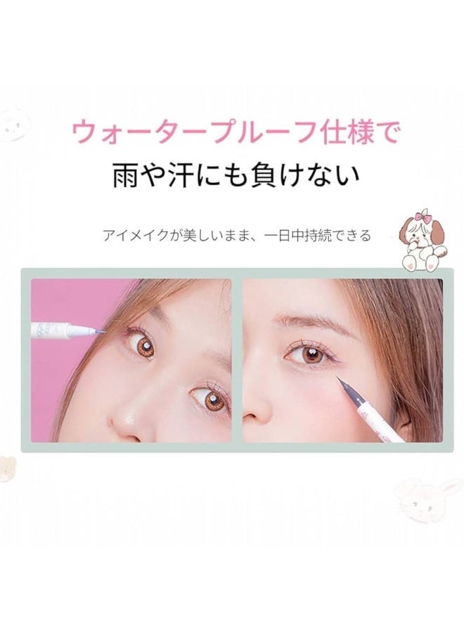 فلورت آيلاينر فلورت Mikko لون أسود 01 مقاوم للماء – رأس فائق النحافة - Image 3