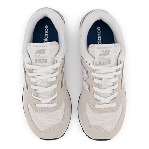 New Balance Womens 574 Core Sneaker, Nimbus Cloud with White, 7 Wide US - Image 4