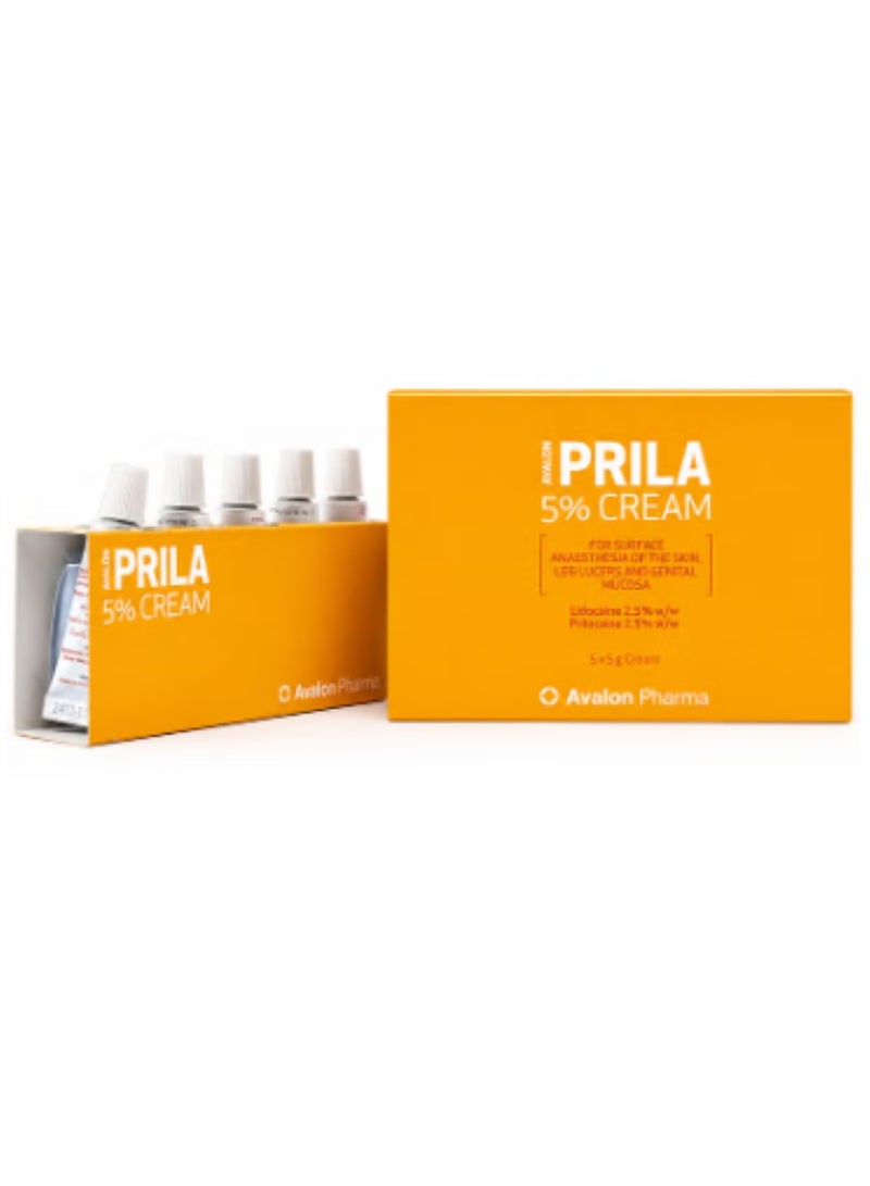 Prila 5% Cream 5Pcs 5 Gm