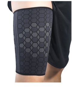 Y&D Thigh Compression Sleeves, Hamstring Upper Leg Brace for Men & Women- Pain Relief Recovery - Great Running, Basketball, Football Breathable (Large)  - Image 5