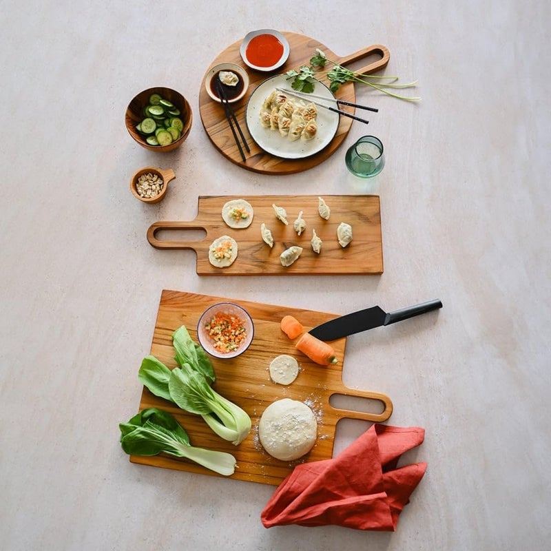 Teakhaus Bistro Lagom Long Serving Board - 51x18 cm, Sustainable FSC Certified Teak Wood - Image 5