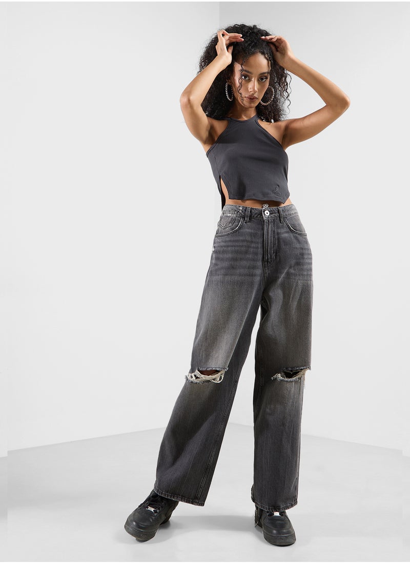 Jordan Jordan Asymmetric Ribbed Tank  - Image 4
