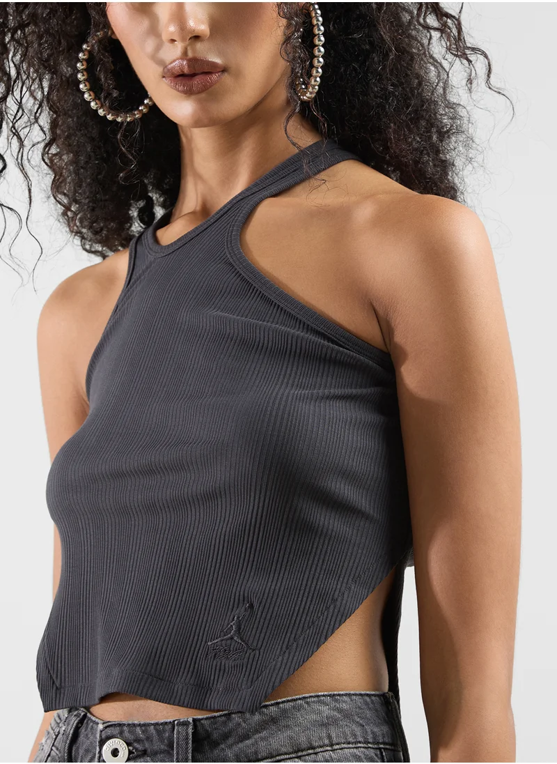 Jordan Jordan Asymmetric Ribbed Tank