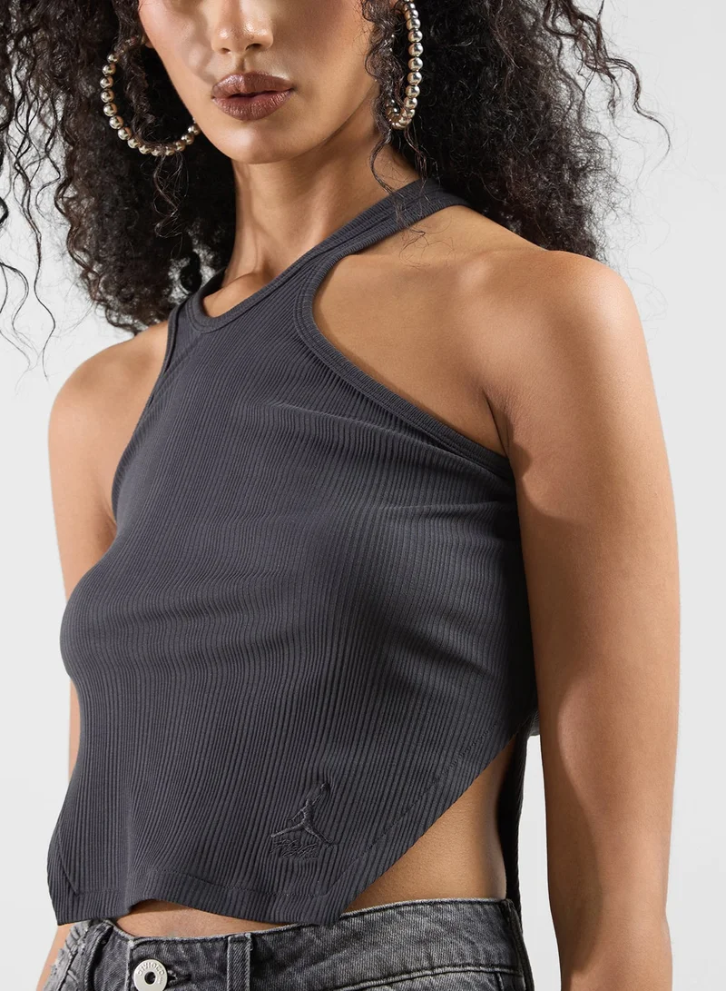 Jordan  Jordan Asymmetric Ribbed Tank for Women | Best Price UAE
