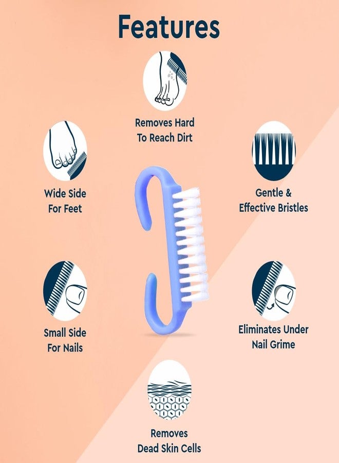 GUBB Nail Brush in PVC Box | Multi-use Manicure and Pedicure Brush | Fingernail Cleanser | Toe Nail Cleanser for Men and Women - 24 pcs - Image 4