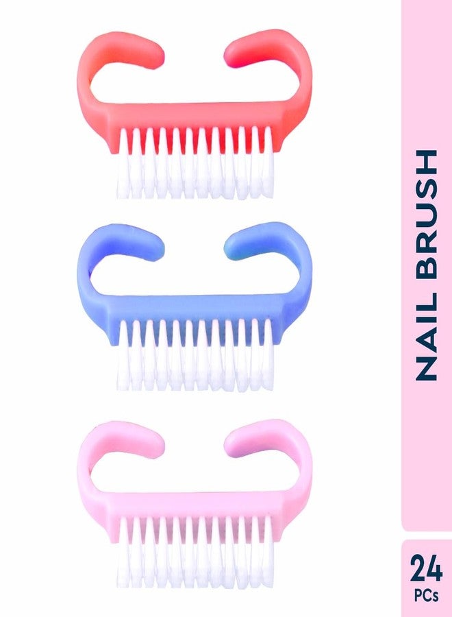 GUBB Nail Brush in PVC Box | Multi-use Manicure and Pedicure Brush | Fingernail Cleanser | Toe Nail Cleanser for Men and Women - 24 pcs - Image 1