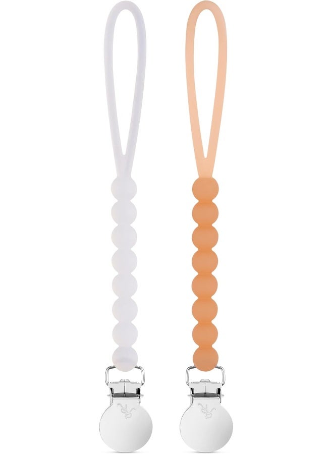 Ryan & Rose Cutie Clip 2 Pack - Pacifier Clip Holder Silicone - Image 1