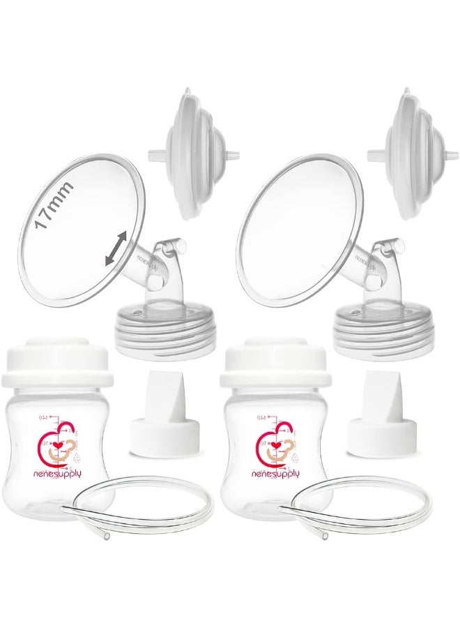Nenesupply 17mm Pump Parts Compatible with Spectra S2 S1 9 Plus Breast Pump - Image 1