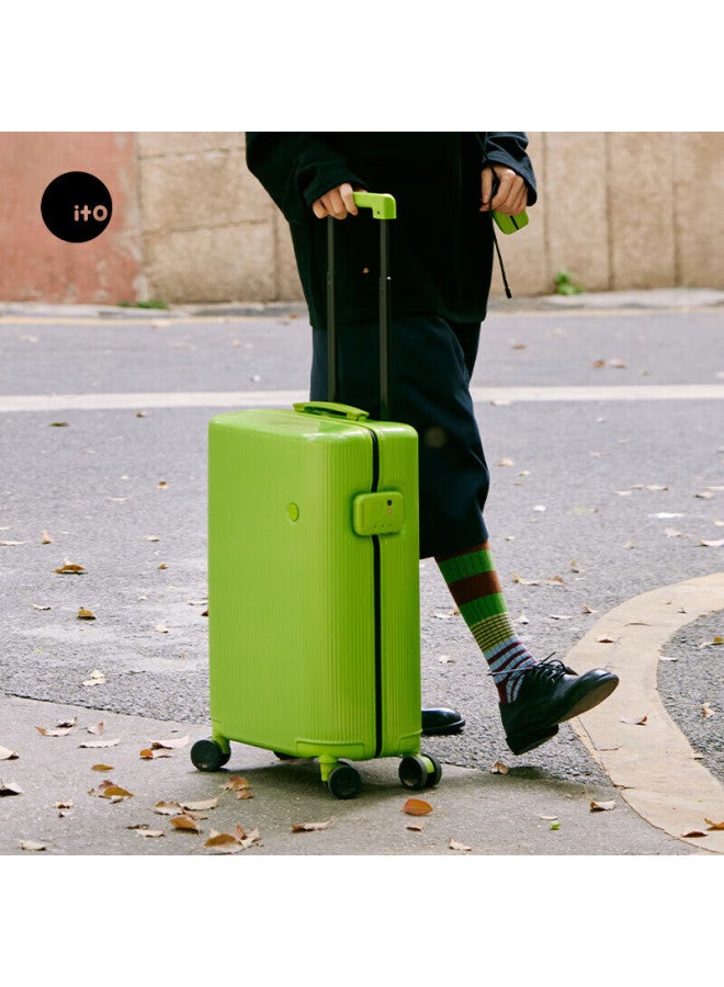 Ito Luggage Pistachio2 Suitcase, Large Capacity Trolley Case For Men And Women, Carry-on Luggage, Cold Blood Green, 20 Inches - Image 1