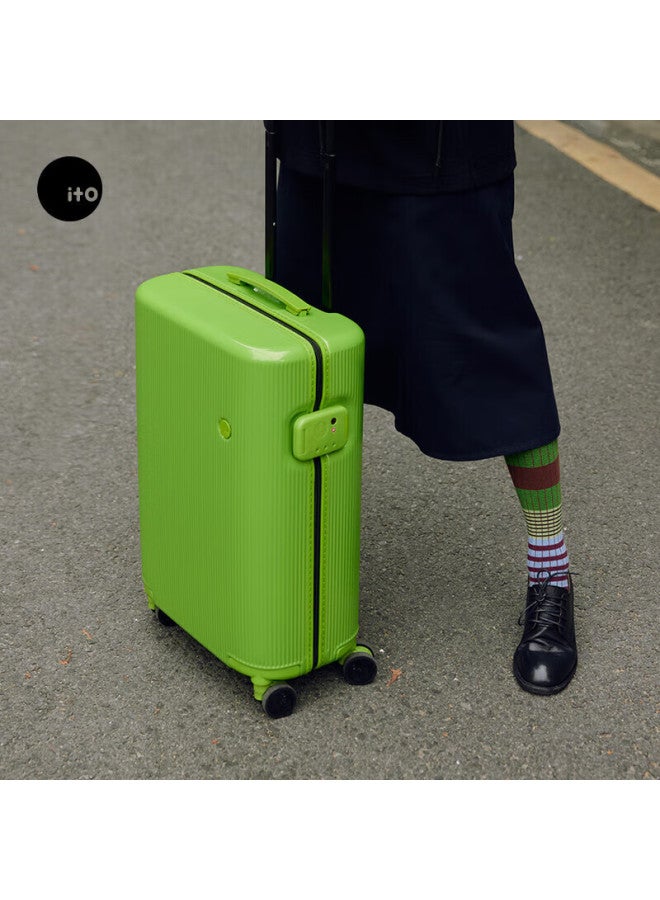 Ito Luggage Pistachio2 Suitcase, Large Capacity Trolley Case For Men And Women, Carry-on Luggage, Cold Blood Green, 20 Inches - Image 2