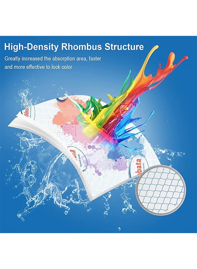 50PCS Color Catcher Sheet for Laundry, Abbsorb and Grab Color - Anti Dyeing Maintains Clothes Original Colors