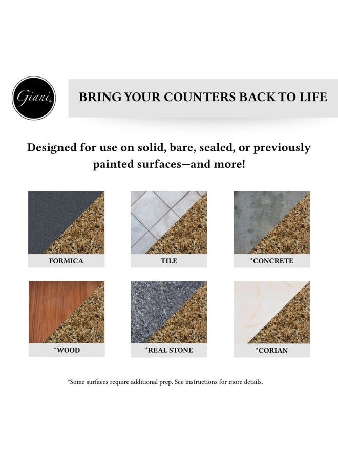 Giani Granite Countertop Paint Kit 2.0-100% Acrylic (Chocolate Brown) - Image 3