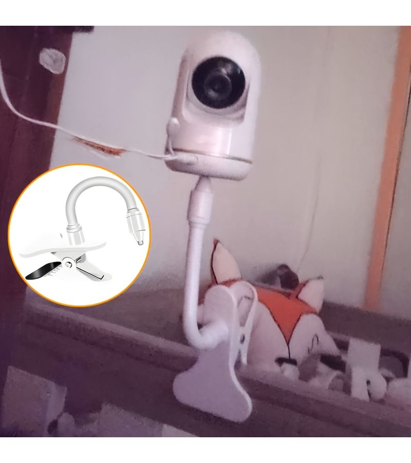 Suitable for Crib Camera Display Bracket Outdoor And Indoor Desktop Clip On Camera And Universal Angle Hose Display Bracket For Wine Cabinet Hidden Light Desktop Computer And Other Multi Scene Clip On Camera Bracket Quantity 1 - Image 2