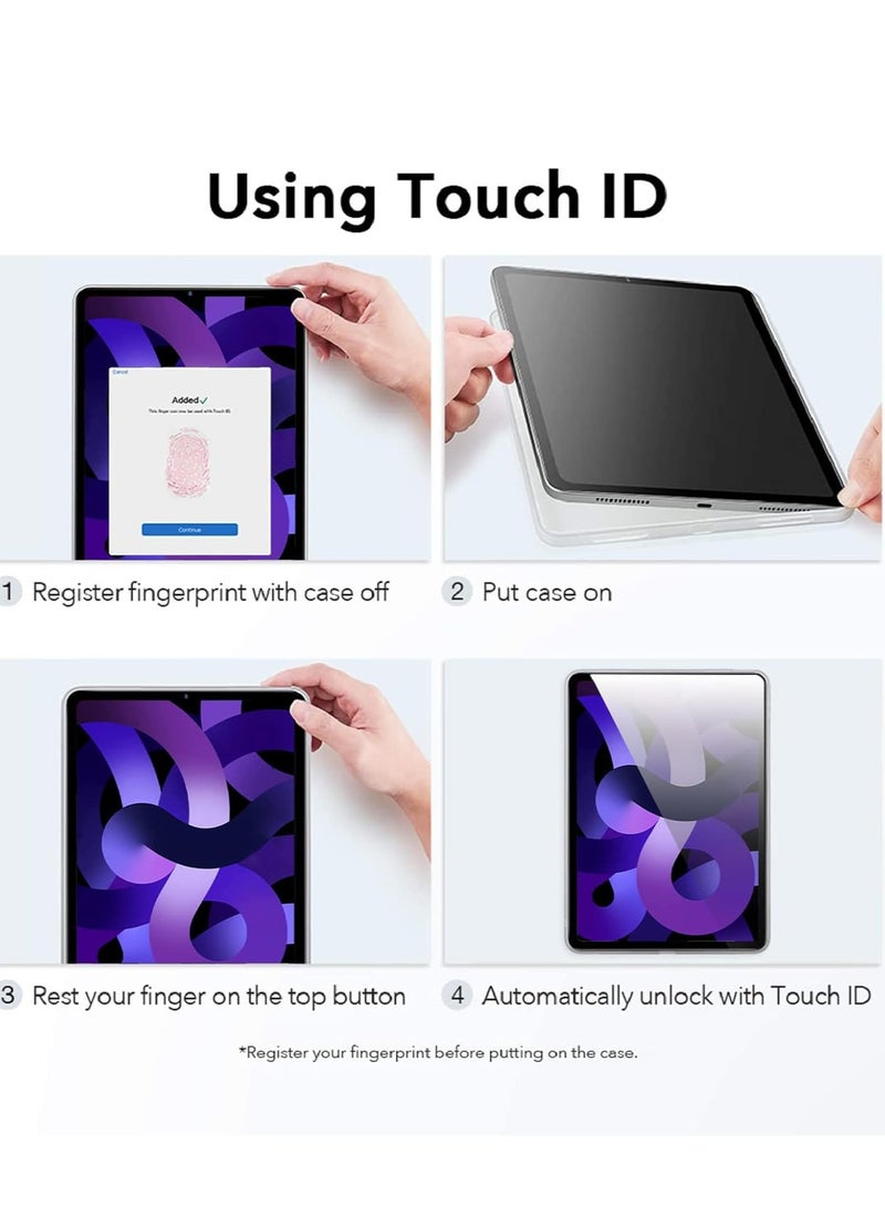 Procases Transparent Silicone Case for iPad Air 10.9 inch  Slim Corner Thickened Back Cover - Image 3