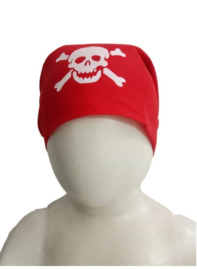 BookMyCostume BookMyCostume Funky Pirate Bandana Single Piece Scarf Fancy Dress Costume Accessories for Halloween Black  - Image 2