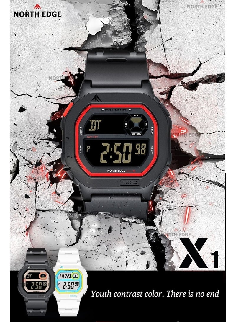 NORTH EDGE trend night light waterproof sports electronic watch for couples, suitable for all age groups - Image 2