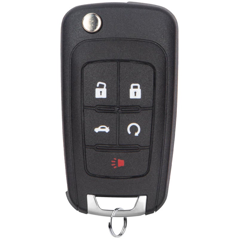 Aniterbo Car Key Fob Keyless Entry Remote Compatible with Chevy CruzeCamaroImpalaEquinoxGMC TerrainLacrosse 2010 2011 2012 2013 2014 2015 2016 2017 Key Replacement for OHT01060512 1Pack 5 Buttons - Image 3