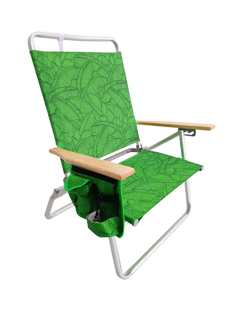 Bliss American Chair, Foldable with 5 Reclining Positions, Detachable Cooler Bag, and Cup Holder - Image 1