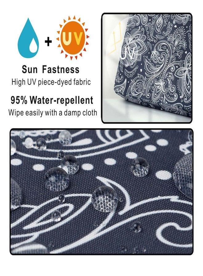 NettyPro Patio Bench Swing Cushion Cover, Outdoor Furniture Cushion Covers Replacement Water Resistant UV Protection Outside Loveseat Cushion Slipcovers with Zipper, 48 x 18 x 3 Inch - Image 2