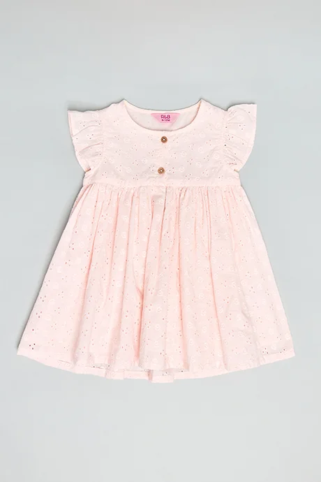 R&B Schiffli Fit & Flare Dress with Bloomers