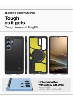 Spigen Tough Armor MagFit for Samsung Galaxy S25 ULTRA Case Cover with MagSafe (2025) - Black  - Image 2