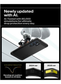 Spigen Tough Armor MagFit for Samsung Galaxy S25 ULTRA Case Cover with MagSafe (2025) - Black  - Image 4