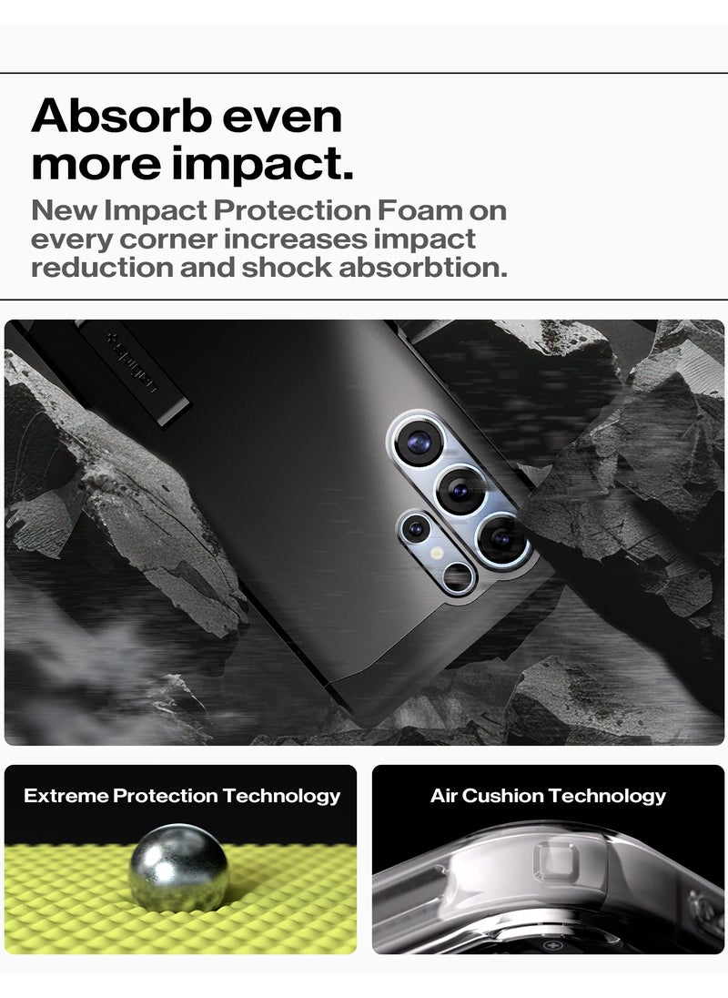 Spigen Tough Armor MagFit for Samsung Galaxy S25 ULTRA Case Cover with MagSafe (2025) - Black  - Image 5