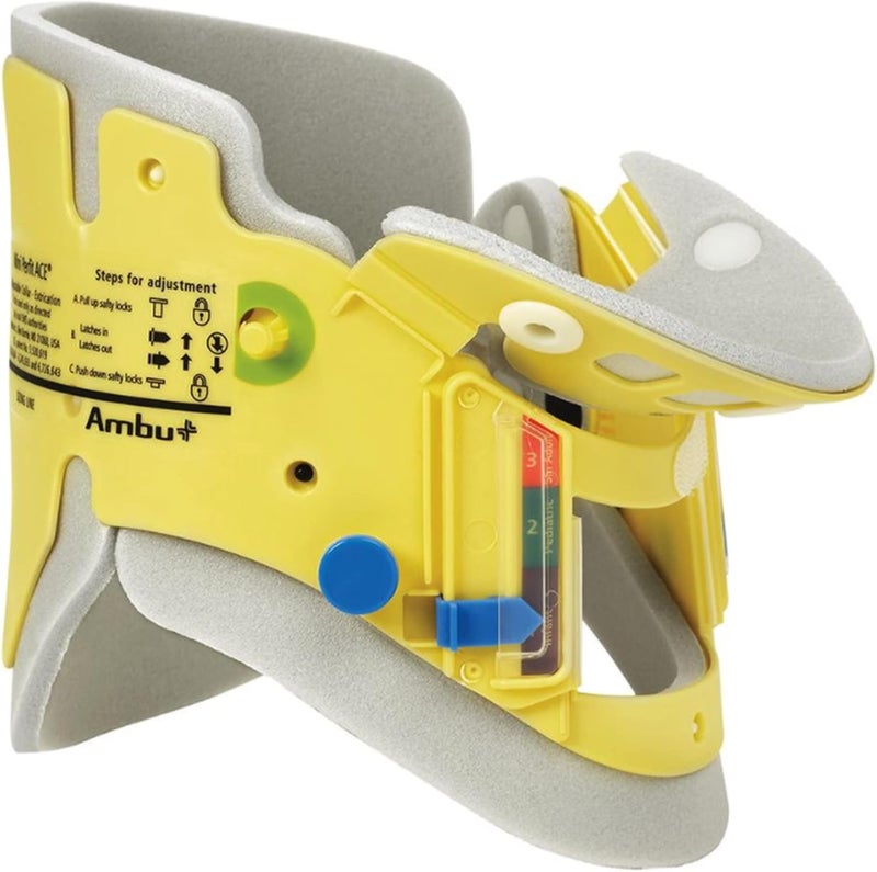Ambu Mini Perfit ACE Preformed Extrication Cervical Collar One Size Adjustable Neck Circumference 000281106 - Image 1