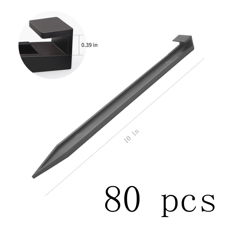 DasTior 40 Pcs Garden Landscape Anchoring Stakes,10 Inches Yard Stakes for Terrace Boards, Weed Fabric, Garden Inflatable Decor Fixing - Image 2