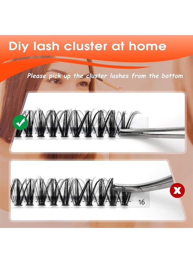280 PCS Individual Lashes Cluster DIY Lash Clusters 30D 0.07 D Curl 8-16mm Cluster Lashes DIY Individual Eyelashes Lashes Wisps Reusable Soft Mini Cluster Eyelash Extensions at Home (30D 0.07 D 8-16)