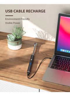 SKY-TOUCH Arc Lighter, Flameless Electronic Lighter with LED Battery Indicator, Rechargeable USB Lighter, Wind & Weatherproof Lighter for Kitchen, Barbecue, Candles, Gas Stove  - Image 5