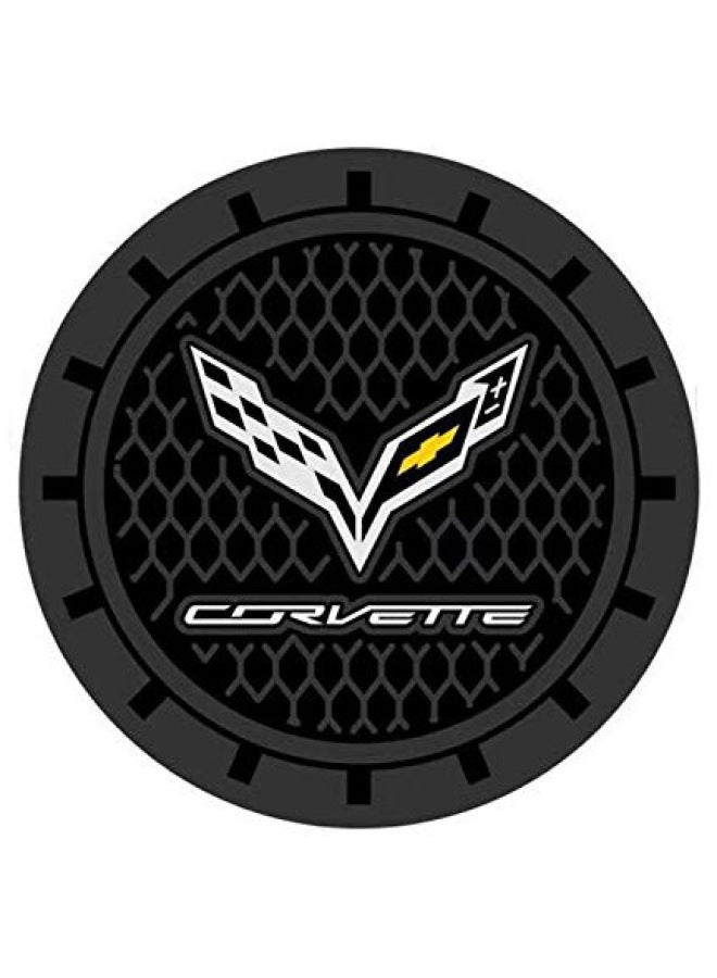 Liin Innovative Automotive Products Suitable For Round Car Cup Barrel Logo Graphic Display Car Coasters-Color:KEERWEITE  - Image 1