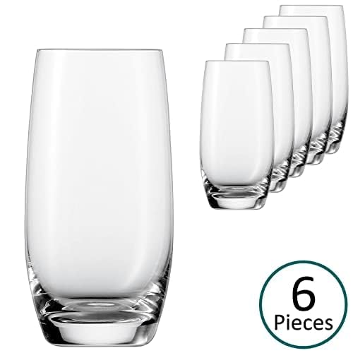 ConvertKitchen Elegant Drinking Glass Set of 6 Clear Glassware for Water Wine Juice Beer Cocktails and Mixed Drinks Cold Drinks 280ml - Image 5
