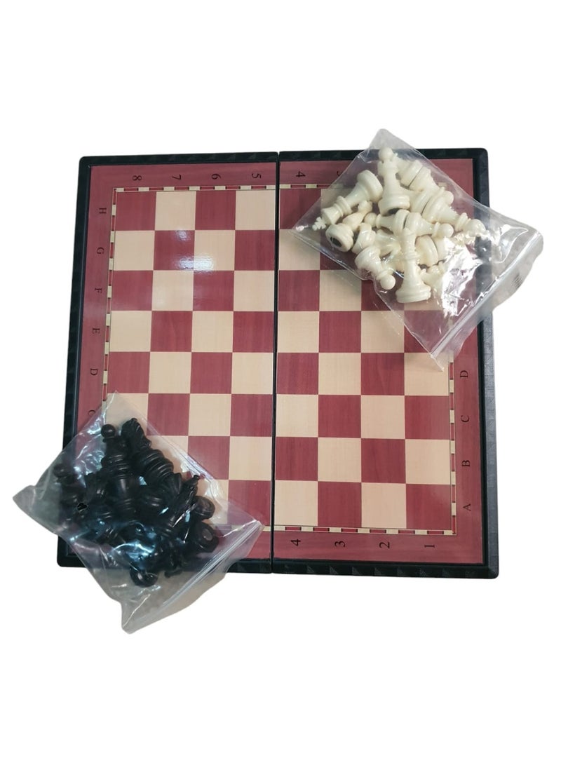 Mini Magnetic Chess Set - Chess Game Set With Folding Chess Board, Beginner Chess Educational Toys Portable for Kids and Adults, Travel Game Chess 21× 21cm - Image 2