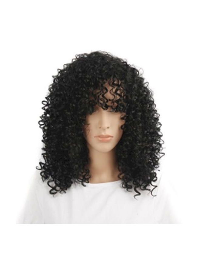 NIBEMINENT Curly Hair Wig Black