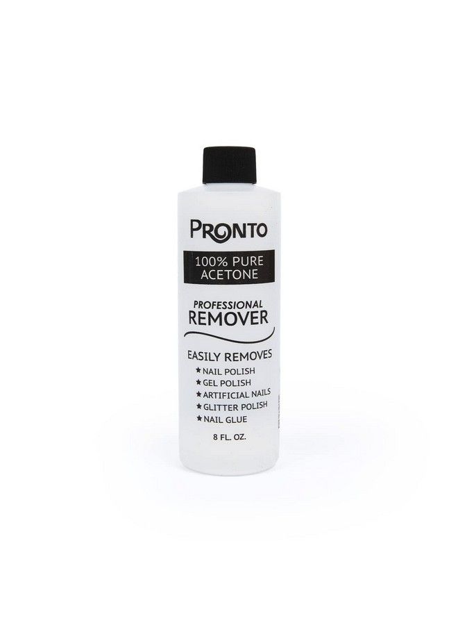 PRONTO 100% Acetone Gel Nail Polish Remover Gel Polish Remover For Nails | Acetone Nail Polish Remover & Gel Remover For Nails For Removal Of Glue Gel Acrylic & Dip | Gel Nail Remover 8 Fl Oz - Image 2
