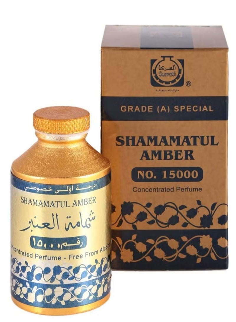 سوراتي عطر زيتي مركز شمامة العنبر رقم 15000 - Image 1