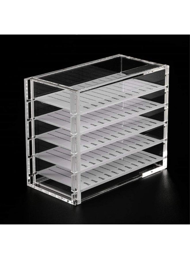 Sisiter Acrylic 5 Layers Clear Eyelash Storage Box Makeup Display Container Eyelashes Holder Case Grafting Eyelash Transparent Box Extension Tool - Image 1