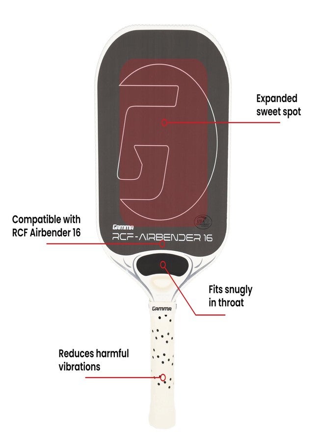 GAMMA Airbender 16 XL Shockbuster Weight – Heavy-Duty Paddle Throat Weight for Maximum Stability & Vibration Dampening – Boost Power, Control & Solid Feel – Ultimate Customization - Image 3