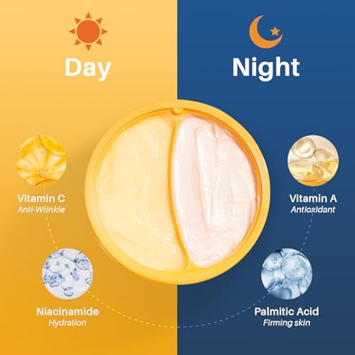 SPODARE Day/Night Cream Set, Anti-Wrinkle Hydrating Day Gel with Vitamin C, Firming Renewal Night Cream with Vitamin A, 2-in-1 Anti-Aging Duo for All Skin Types, 2 * 1.7 Fl Oz - Image 3