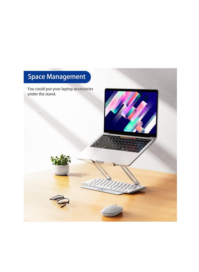 LS10 Adjustable Comfortable Aluminum Laptop Stand Notebook Computer Riser Compatible with MacBook Air Pro Dell Watch Lenovo 25 36cm Aluminum Basegen  - Image 4