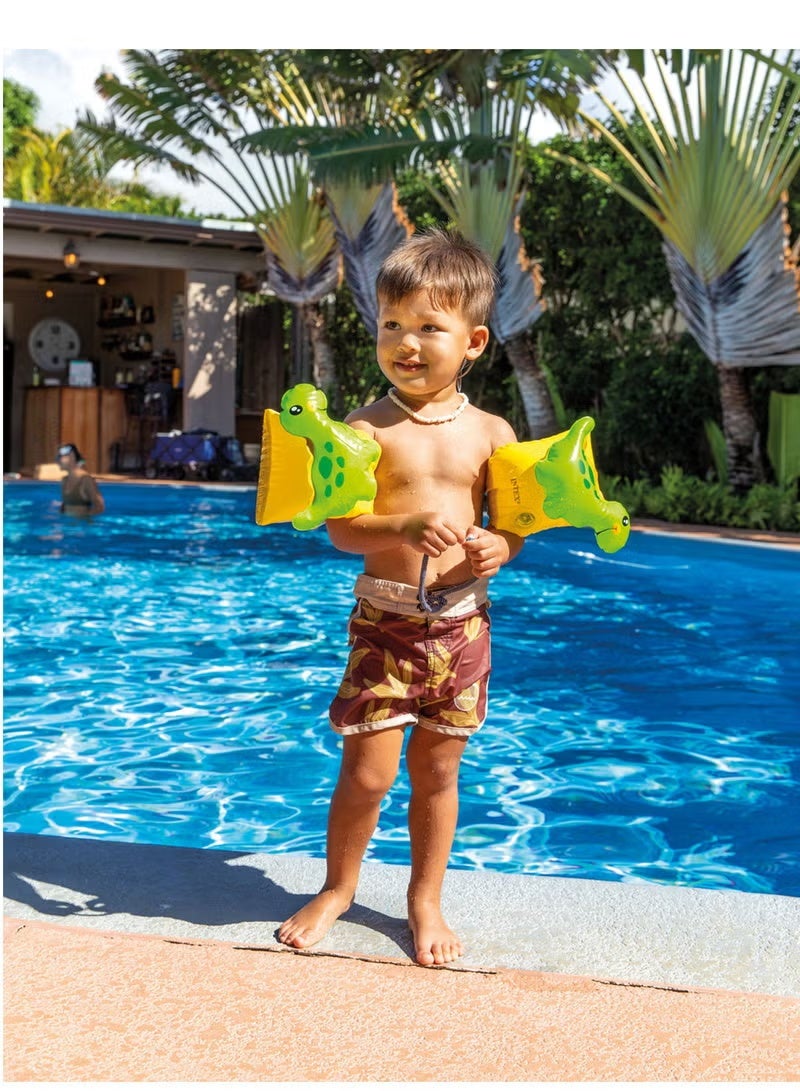 انتكس عوامات ذراع قابلة للنفخ على شكل ديناصور للسباحة بثقة - Image 3